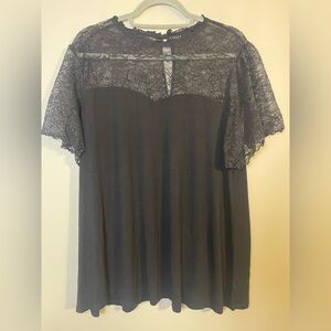 Torrid Elegant Black Lace Women's Top